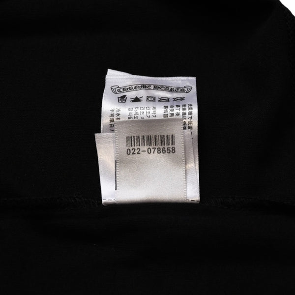 新品未使用 CHROME HEARTS クロムハーツ スクロールロゴTシャツ ブラック 黒 ポケットTシャツ 半袖Tシャツ 中古 4a001880