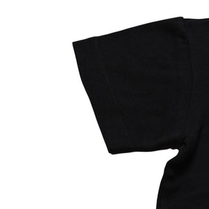 極美品 CHROME HEARTS クロムハーツ 氷室京介コラボレーションロゴTシャツ スクロールロゴ Hロゴ クロップ丈 ブラック 黒 中古 4a001881