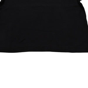 極美品 CHROME HEARTS クロムハーツ 氷室京介コラボレーションロゴTシャツ スクロールロゴ Hロゴ クロップ丈 ブラック 黒 中古 4a001881