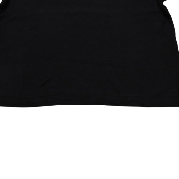 極美品 CHROME HEARTS クロムハーツ 氷室京介コラボレーションロゴTシャツ スクロールロゴ Hロゴ クロップ丈 ブラック 黒 中古 4a001881