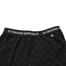 画像をギャラリービューアに読み込む, 極美品 CHROME HEARTS クロムハーツ マルチロゴ総柄レギンス ホースシュー クロス CHタガー フローラル ブラック アンダーウェア Sサイズ 中古 4a001883