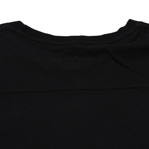 CHROME HEARTS クロムハーツ ポケット付きTシャツ クロスレザーパッチ シルバー金具 ブラック CHプラス スクロールラベル 美品 中古 4a001885
