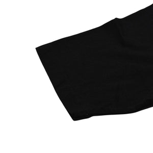CHROME HEARTS クロムハーツ ポケット付きTシャツ クロスレザーパッチ シルバー金具 ブラック CHプラス スクロールラベル 美品 中古 4a001885