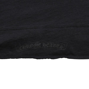 極美品 CHROME HEARTS クロムハーツ ポロシャツ 半袖シャツ シルバー金具 Sサイズ ブラック 黒 中古 4a001887
