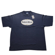 画像をギャラリービューアに読み込む, 新品未使用 SAINT Mxxxxxx セントマイケル SS T-SHIRT SAINT MXX NVY 半袖Tシャツ Tシャツ ネイビー エイジング加工 中古 4a001974
