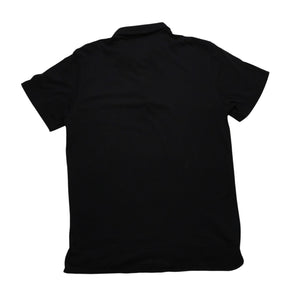 極美品 CHROME HEARTS クロムハーツ ポロシャツ 半袖シャツ シルバー金具 Sサイズ ブラック 黒 中古 4a001887
