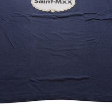画像をギャラリービューアに読み込む, 新品未使用 SAINT Mxxxxxx セントマイケル SS T-SHIRT SAINT MXX NVY 半袖Tシャツ Tシャツ ネイビー エイジング加工 中古 4a001974