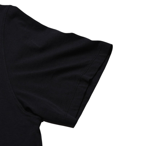極美品 CHROME HEARTS クロムハーツ ポロシャツ 半袖シャツ シルバー金具 Sサイズ ブラック 黒 中古 4a001887