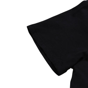 極美品 CHROME HEARTS クロムハーツ ポロシャツ 半袖シャツ シルバー金具 Sサイズ ブラック 黒 中古 4a001887