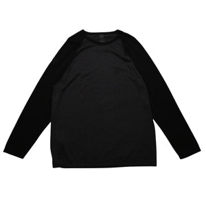 New and unused Chrome Hearts Y NOT 3 Cross Patch CH Logo Embroidery Raglan L/S T-Shirt Long Sleeve Shirt Long T Raglan Black Gray Bicolor Cross Patch Used 4a001888