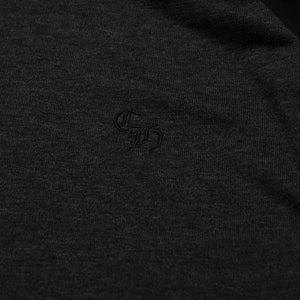 New and unused Chrome Hearts Y NOT 3 Cross Patch CH Logo Embroidery Raglan L/S T-Shirt Long Sleeve Shirt Long T Raglan Black Gray Bicolor Cross Patch Used 4a001888