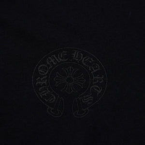 極美品 CHROME HEARTS クロムハーツ ポロシャツ 半袖シャツ シルバー金具 Sサイズ ブラック 黒 中古 4a001887