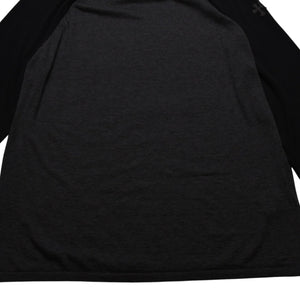 New and unused Chrome Hearts Y NOT 3 Cross Patch CH Logo Embroidery Raglan L/S T-Shirt Long Sleeve Shirt Long T Raglan Black Gray Bicolor Cross Patch Used 4a001888