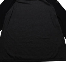 画像をギャラリービューアに読み込む, 新品未使用 クロムハーツ Y NOT 3 Cross Patch CH Logo Embroidery Raglan L/S T- Shirt 長袖シャツ ロンT ラグラン ブラック グレー バイカラー クロスパッチ 中古 4a001888