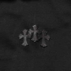 New and unused Chrome Hearts Y NOT 3 Cross Patch CH Logo Embroidery Raglan L/S T-Shirt Long Sleeve Shirt Long T Raglan Black Gray Bicolor Cross Patch Used 4a001888