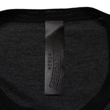 画像をギャラリービューアに読み込む, 新品未使用 クロムハーツ Y NOT 3 Cross Patch CH Logo Embroidery Raglan L/S T- Shirt 長袖シャツ ロンT ラグラン ブラック グレー バイカラー クロスパッチ 中古 4a001888