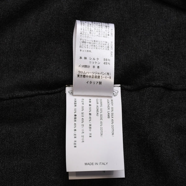 New and unused Chrome Hearts Y NOT 3 Cross Patch CH Logo Embroidery Raglan L/S T-Shirt Long Sleeve Shirt Long T Raglan Black Gray Bicolor Cross Patch Used 4a001888