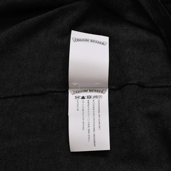 New and unused Chrome Hearts Y NOT 3 Cross Patch CH Logo Embroidery Raglan L/S T-Shirt Long Sleeve Shirt Long T Raglan Black Gray Bicolor Cross Patch Used 4a001888