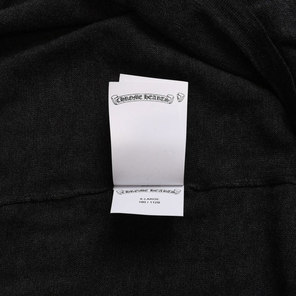New and unused Chrome Hearts Y NOT 3 Cross Patch CH Logo Embroidery Raglan L/S T-Shirt Long Sleeve Shirt Long T Raglan Black Gray Bicolor Cross Patch Used 4a001888