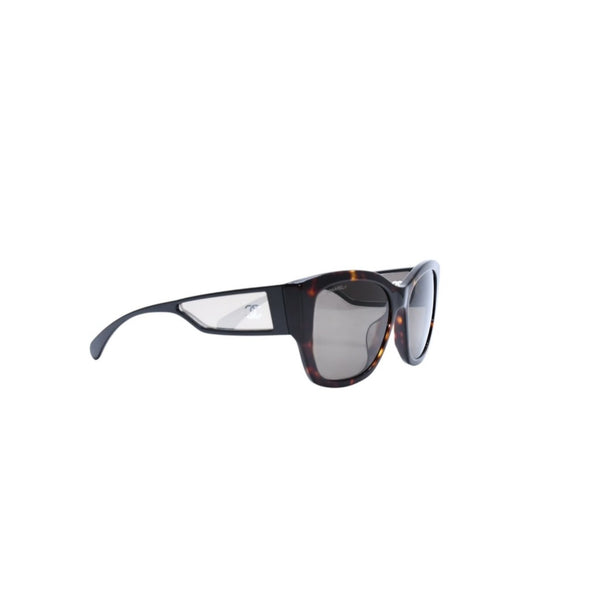 極美品 CHANEL シャネル Sunglasses サングラス Eyewear アイウェア 5429-A 55◻︎17 140 ブラック ブラウン 中古 4a001940