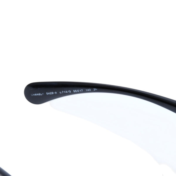 極美品 CHANEL シャネル Sunglasses サングラス Eyewear アイウェア 5429-A 55◻︎17 140 ブラック ブラウン 中古 4a001940