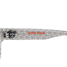 画像をギャラリービューアに読み込む, 極美品 CHROME HEARTS クロムハーツ DRILLED スクエアサングラス CWCカラー CHプラス BSフレア シルバー925 SV925 度入り6.0 クロス総柄 ブラック 中古 4a001889