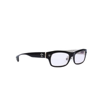 画像をギャラリービューアに読み込む, 極美品 CHROME HEARTS クロムハーツ DRILLED スクエアサングラス CWCカラー CHプラス BSフレア シルバー925 SV925 度入り6.0 クロス総柄 ブラック 中古 4a001889