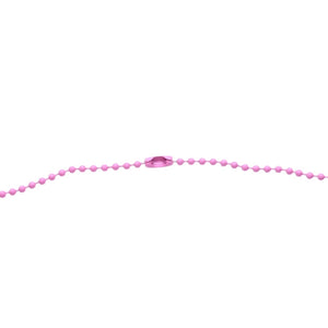 極美品 CHROME HEARTS クロムハーツ PADLOCK FLERKNEE SILICONE RUBBER NECKLACE シリコン ラバー ネックレス ピンク パドロック フレアニー アクセサリー ボールチェーン 中古 4a001908