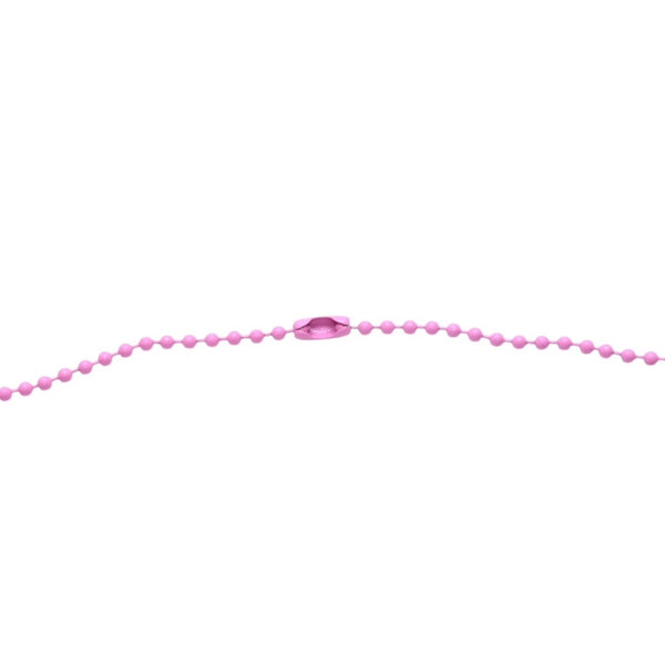 極美品 CHROME HEARTS クロムハーツ PADLOCK FLERKNEE SILICONE RUBBER NECKLACE シリコン ラバー ネックレス ピンク パドロック フレアニー アクセサリー ボールチェーン 中古 4a001908