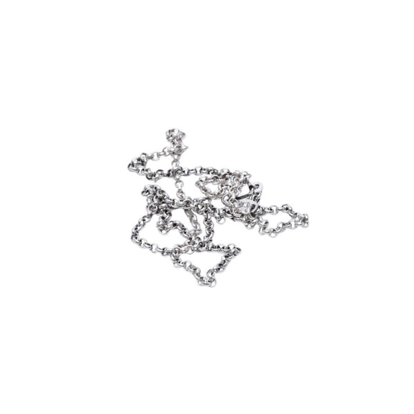 極美品 CHROME HEARTS クロムハーツ NECKCHAIN R16 ロールチェーンネックレス 16インチ 重量約4.61g シルバー925 中古 4a001906