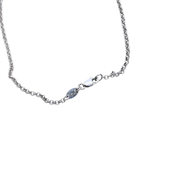 極美品 CHROME HEARTS クロムハーツ NECKCHAIN R16 ロールチェーンネックレス 16インチ 重量約4.61g シルバー925 中古 4a001906