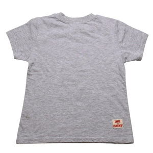 Disney ディズニー Mickey Mouse ミッキーマウス プリントTシャツ グレー ホワイト レッド イエロー サイズS 美品 中古 4a002144