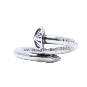 CHROME HEARTS クロムハーツ ネイルリング クロスボール 重量5.84g サイズ12号 SV925 シルバー925 指輪 アクセサリー 美品 中古 4a001895