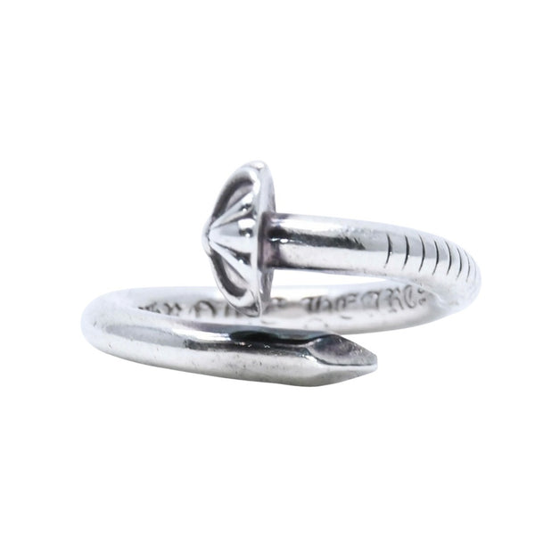 CHROME HEARTS クロムハーツ ネイルリング クロスボール 重量5.84g サイズ12号 SV925 シルバー925 指輪 アクセサリー 美品 中古 4a001895