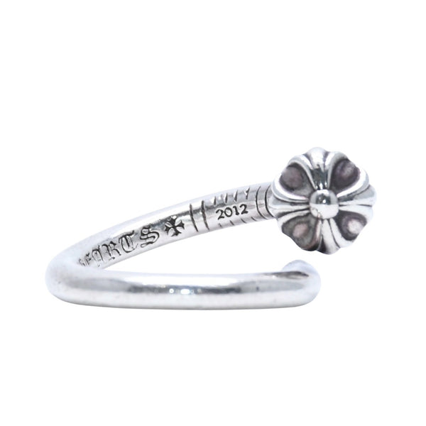 CHROME HEARTS クロムハーツ ネイルリング クロスボール 重量5.84g サイズ12号 SV925 シルバー925 指輪 アクセサリー 美品 中古 4a001895