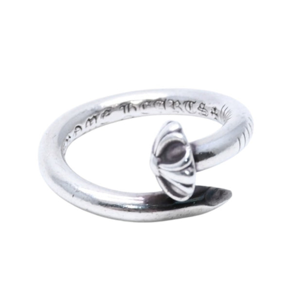 CHROME HEARTS クロムハーツ ネイルリング クロスボール 重量5.84g サイズ12号 SV925 シルバー925 指輪 アクセサリー 美品 中古 4a001895