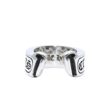 画像をギャラリービューアに読み込む, CHROME HEARTS クロムハーツ LG SCROLL LABEL RING ラージ スクロールラベルリング 指輪 重量約10.53g サイズ6号 シルバー925 美品 中古 4a001896