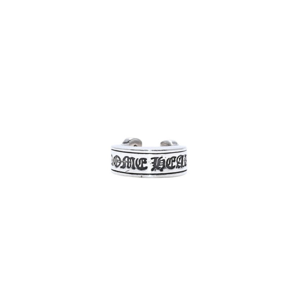 CHROME HEARTS LG SCROLL LABEL RING Large scroll label ring Weight approx. 10.53g Size 6 Silver 925 Good condition Used 4a001896