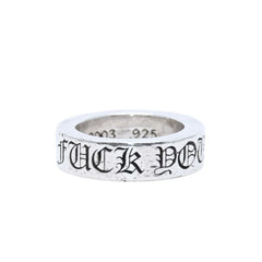 CHROME HEARTS 6mm SPACER FUCKYOU 6mm spacer ring Ring Weight approx. 10.07g Size 8.5 Good condition Used 4a001903