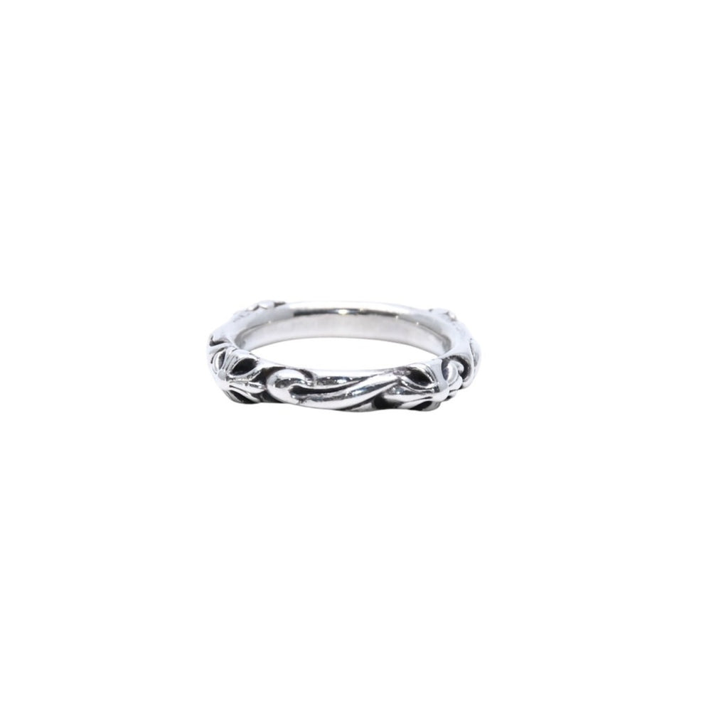 Very good condition CHROME HEARTS Scroll band ring Weight approx. 8.98g Size 23 Stamped 1998.925 Silver 925 Used 4a001901