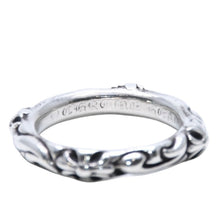 画像をギャラリービューアに読み込む, 極美品 CHROME HEARTS クロムハーツ スクロールバンドリング 重量約8.98g サイズ23号 1998.925刻印 シルバー925 中古 4a001901