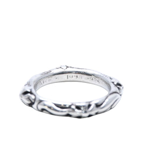 極美品 CHROME HEARTS クロムハーツ スクロールバンドリング 重量約8.98g サイズ23号 1998.925刻印 シルバー925 中古 4a001901