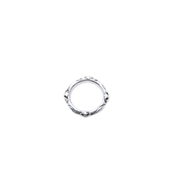 極美品 CHROME HEARTS クロムハーツ スクロールバンドリング 重量約8.98g サイズ23号 1998.925刻印 シルバー925 中古 4a001901