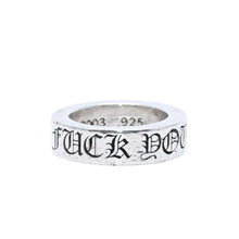 画像をギャラリービューアに読み込む, CHROME HEARTS クロムハーツ 6mm SPACER FUCKYOU 6mm スペーサーリング 指輪 重量約10.07g サイズ8.5号 美品 中古 4a001903