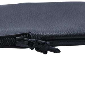 極美品 CHROME HEARTS クロムハーツ アイウェアケース メガネケース レザー ブラック CHプラスパッチ 中古 4a001891