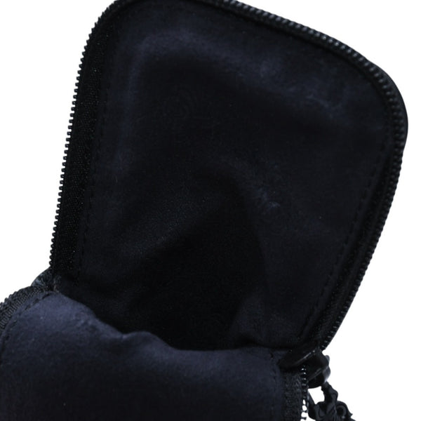 極美品 CHROME HEARTS クロムハーツ アイウェアケース メガネケース レザー ブラック CHプラスパッチ 中古 4a001891
