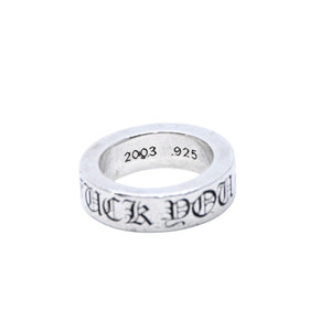 CHROME HEARTS 6mm SPACER FUCKYOU 6mm spacer ring Ring Weight approx. 10.07g Size 8.5 Good condition Used 4a001903