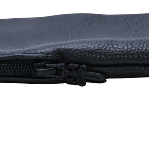 Very Good Condition CHROME HEARTS Eyewear Case Glasses Case Leather Black CH Plus Patch Used 4a001893