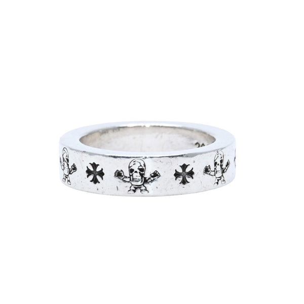 CHROME HEARTS Chrome Hearts 6mm SPACER RING Spencer Harris Teeter Ring Weight 12.21g Size 19 Harris Teeter Good Condition Used 4a001902