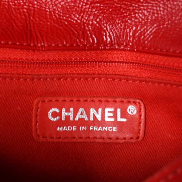 Very good condition CHANEL No. 11 Chain Shoulder Bag Red Silver hardware Silver Used 4a001912